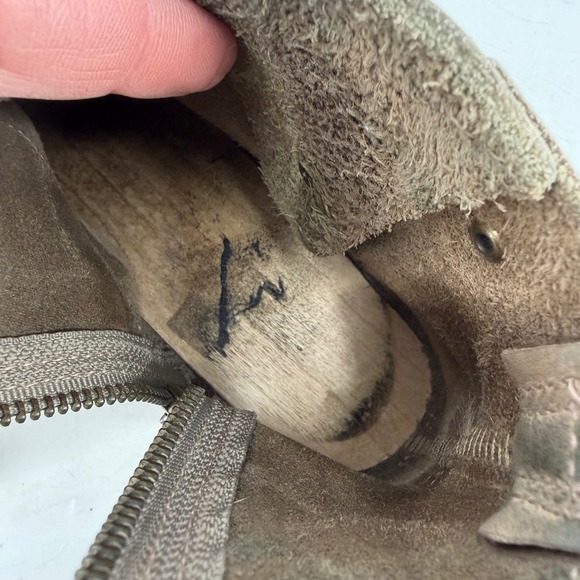 No. 6 Clog Ankle Boots Womens Size 39 Brown Leather Buckle Wood Heel Bohemian - Picture 10 of 12